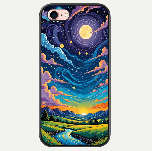 Dreamy Night Landscape Glass Case For iPhone 6 Plus by Custom World