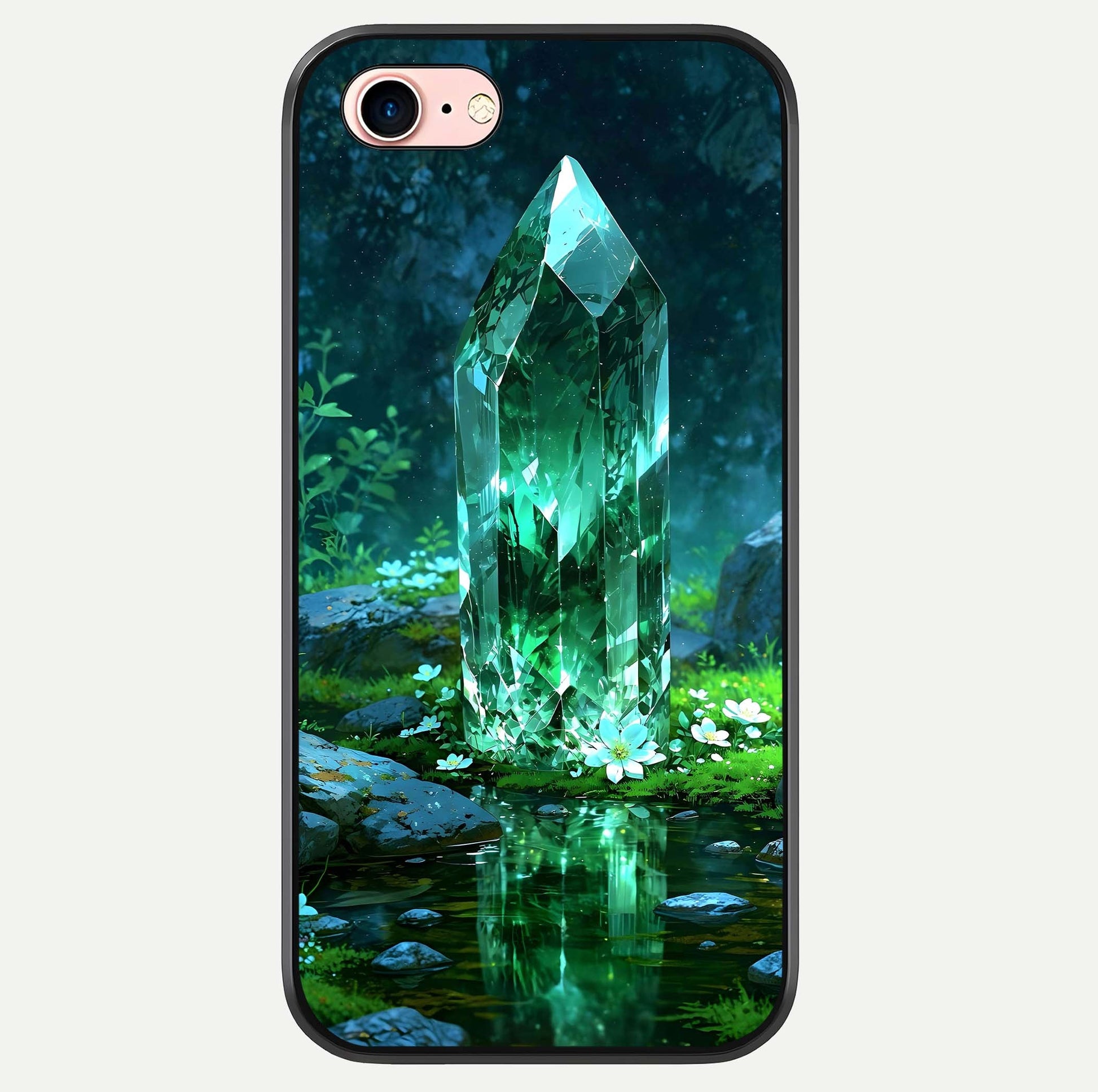 Emerald Light Crystal Glass Case For iPhone 6 Plus by Custom World