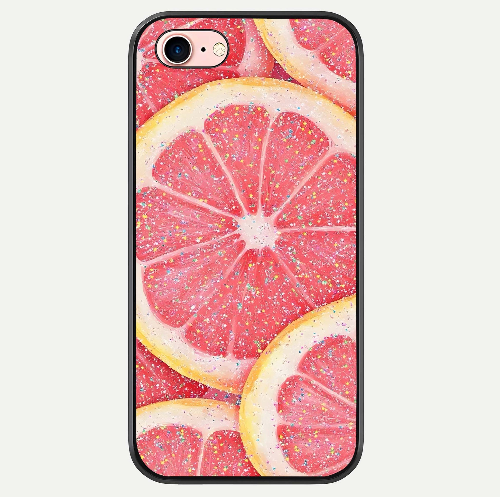Glitter Grapefruit Glass Case For iPhone 6 Plus by Custom World
