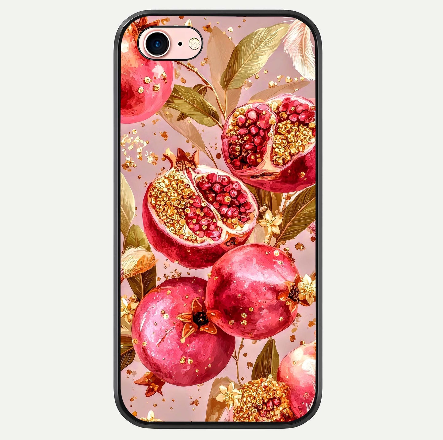 Golden Bloom Glow Glass Case For iPhone 6 Plus by Custom World