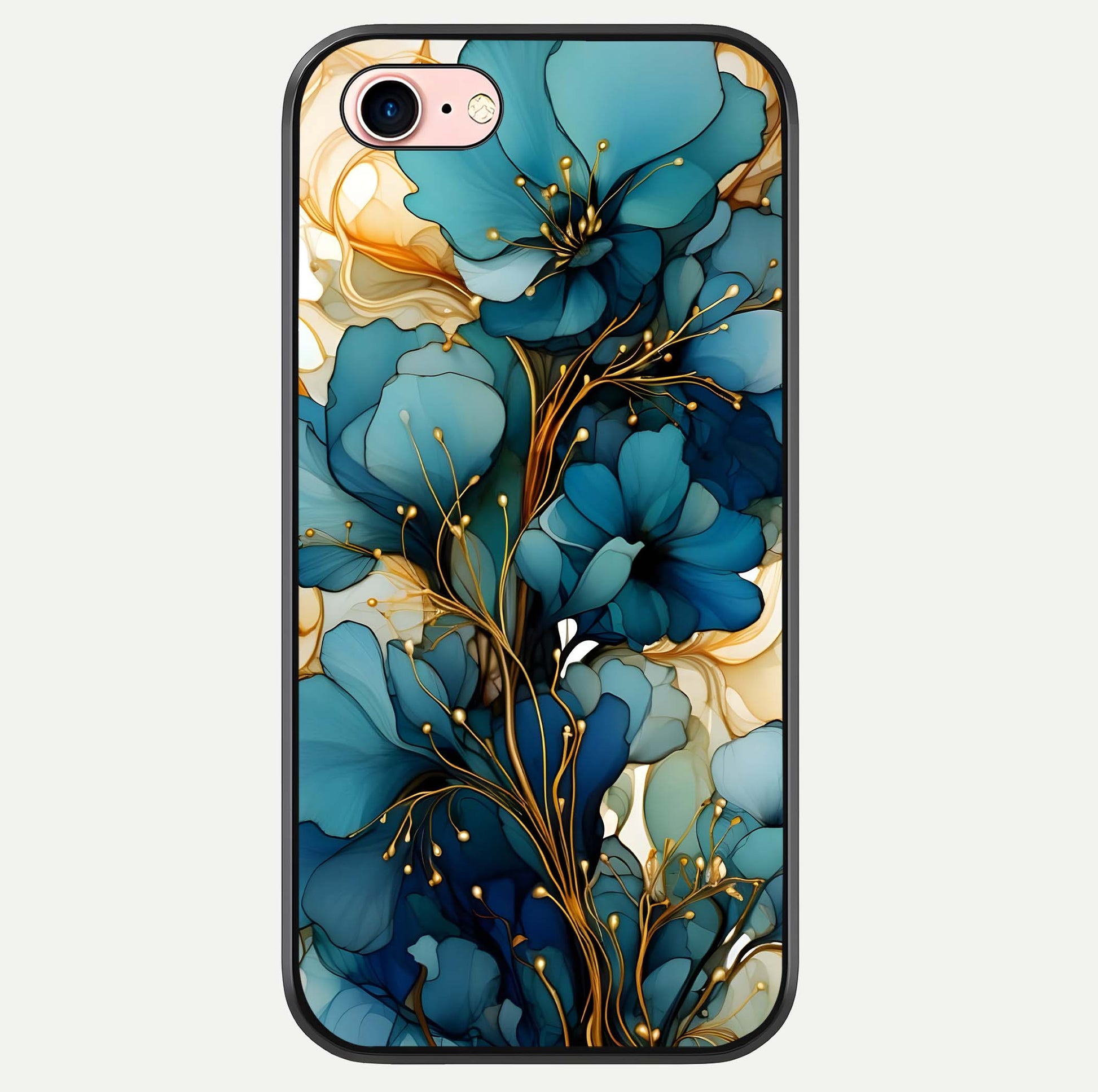 Golden Bloom Symphony Glass Case For iPhone 6 Plus by Custom World