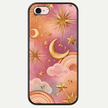 Golden Celestial Dreams Glass Case For iPhone 6 Plus by Custom World