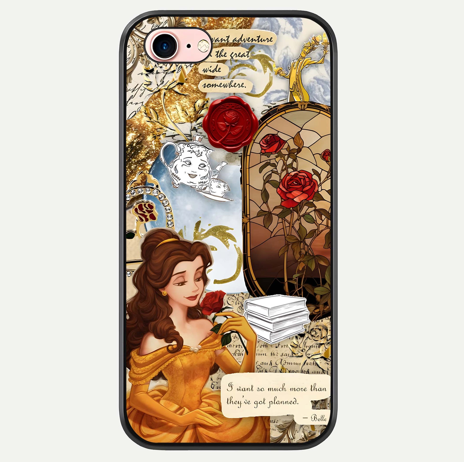 Golden Dream Belle Glass Case For iPhone 6 Plus by Custom World