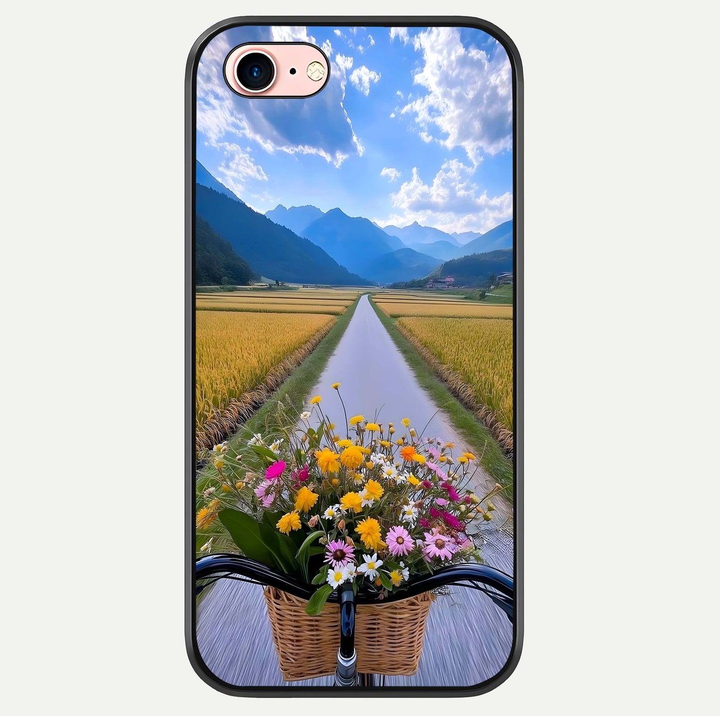 Golden Field Journey Glass Case For iPhone 6 Plus by Custom World