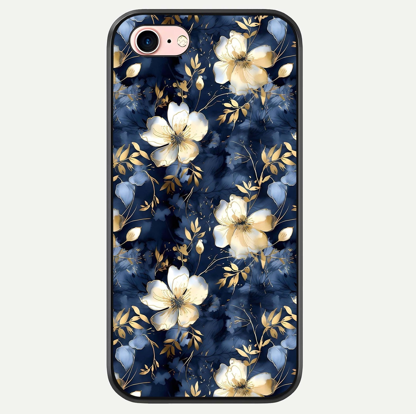 Golden Midnight Bloom Glass Case For iPhone 6 Plus by Custom World