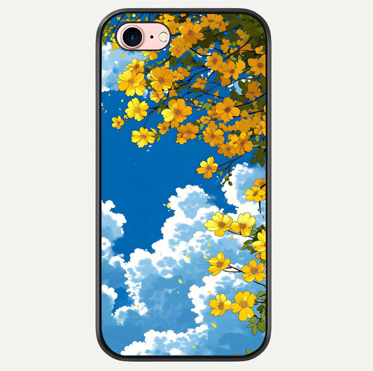Golden Petal Sky Glass Case For iPhone 6 Plus by Custom World