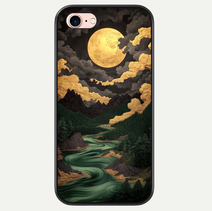 Golden River Moon Glass Case For iPhone 6 Plus by Custom World