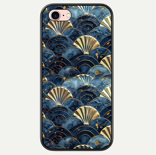 Golden Wave Luxe Glass Case For iPhone 6 Plus by Custom World