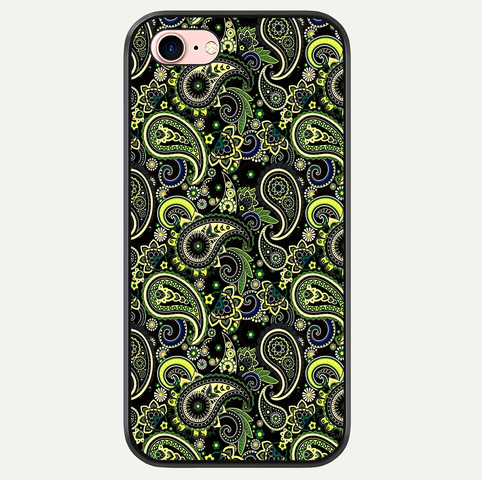 Green Mandala Pattern Glass Case For iPhone 6 Plus by Custom World