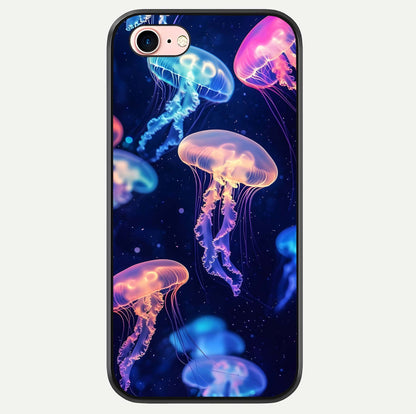 Jellyfish Pattern Glass Case For iPhone 6 Plus by Custom World