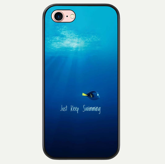Just Keep Swimming Glass Case For iPhone 6 Plus by Custom World