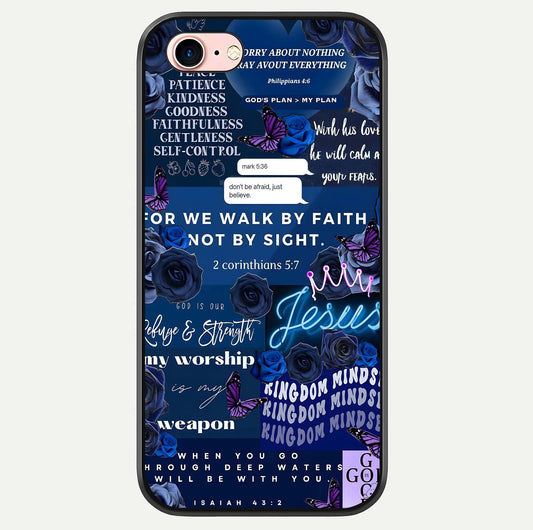 Kingdom Faith Glow Glass Case For iPhone 6 Plus by Custom World
