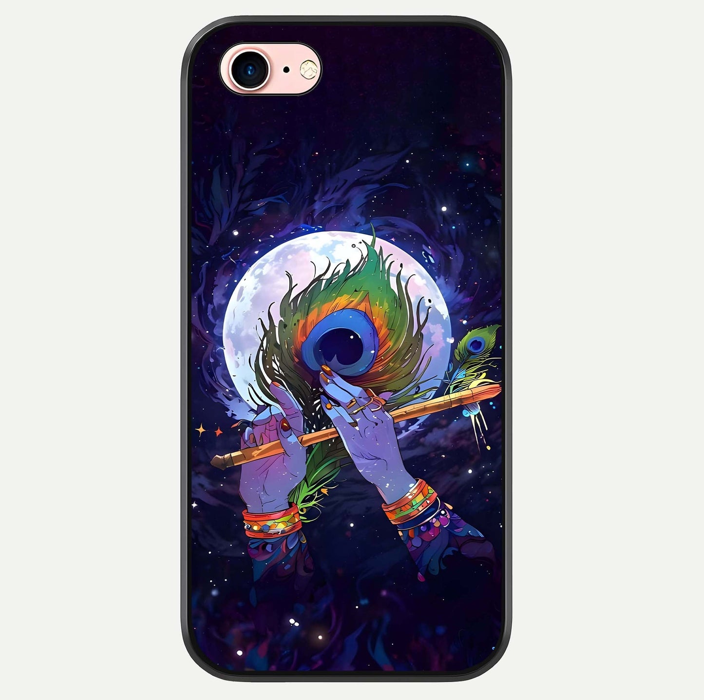 Krishna Hands Art Glass Case For iPhone 6 Plus by Custom World