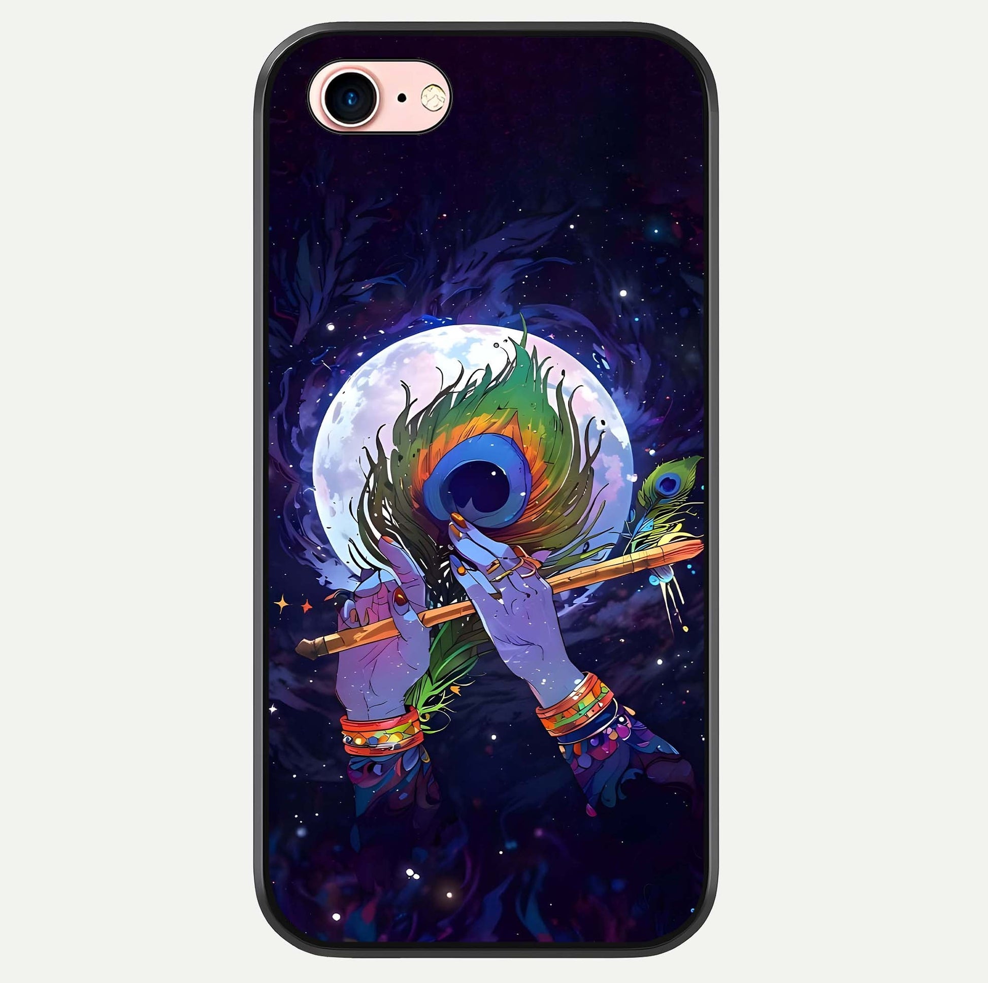 Krishna Hands Art Glass Case For iPhone 6 Plus by Custom World