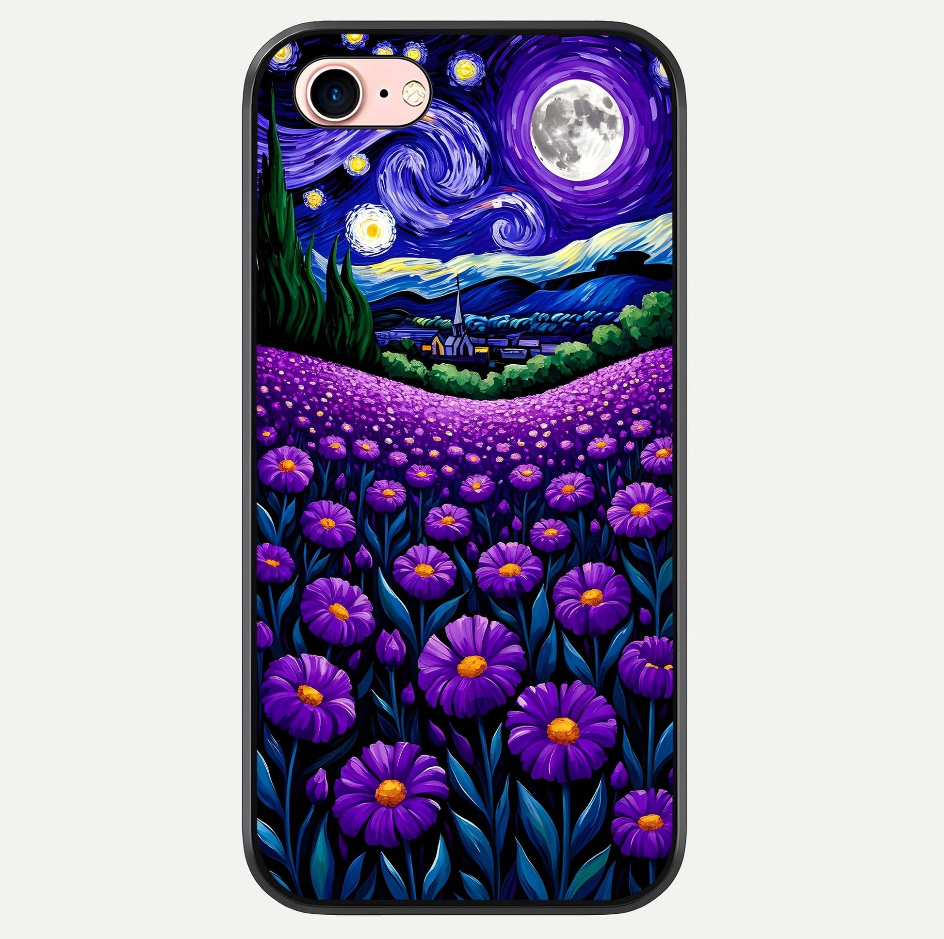 Lavender Moon Field Glass Case For iPhone 6 Plus by Custom World