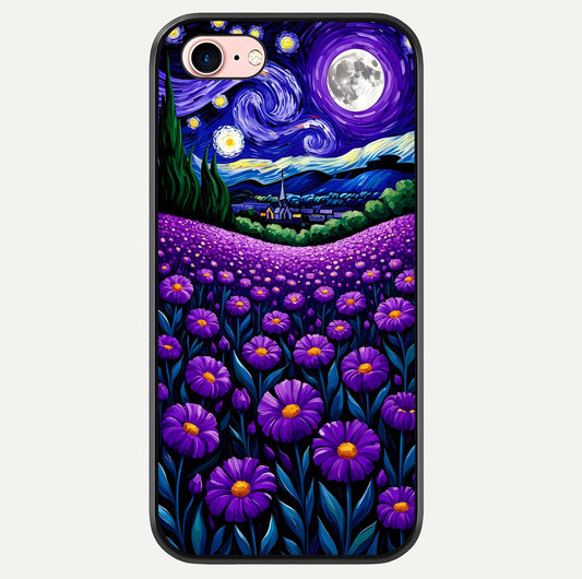 Lavender Moon Field Glass Case For iPhone 6 Plus by Custom World