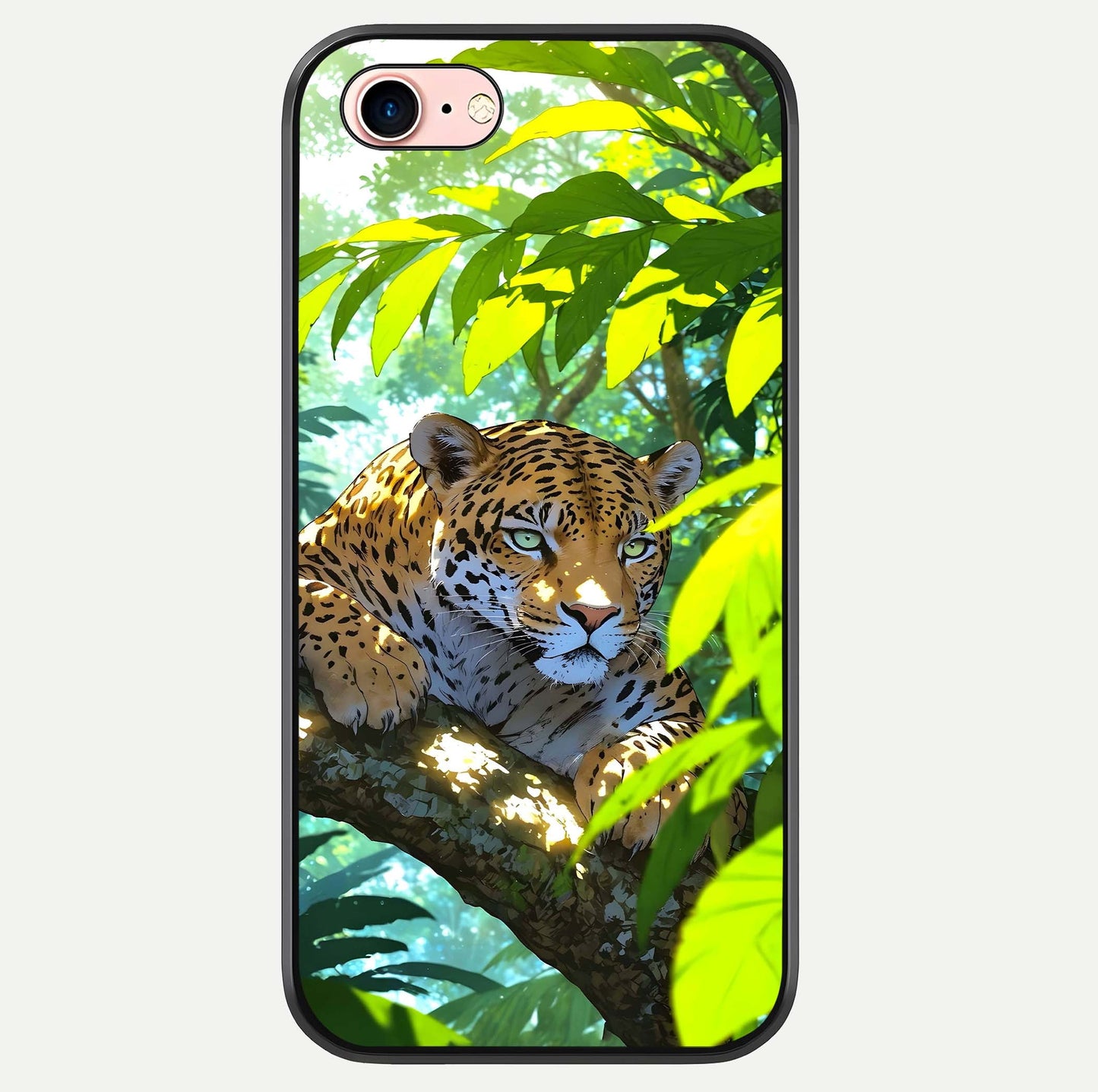 Leopard In Jungle Glass Case For iPhone 6 Plus by Custom World
