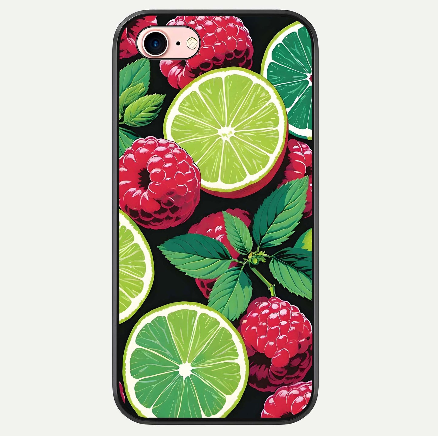 Lime & Raspberry Pattern Glass Case For iPhone 6 Plus by Custom World