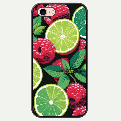 Lime & Raspberry Pattern Glass Case For iPhone 6 Plus by Custom World