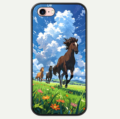 Majestic Horses Galloping Glass Case For iPhone 6 Plus by Custom World