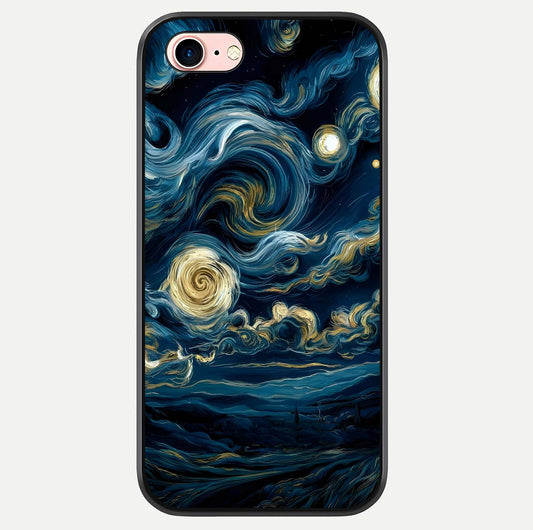 Midnight Sky Whirl Glass Case For iPhone 6 Plus by Custom World