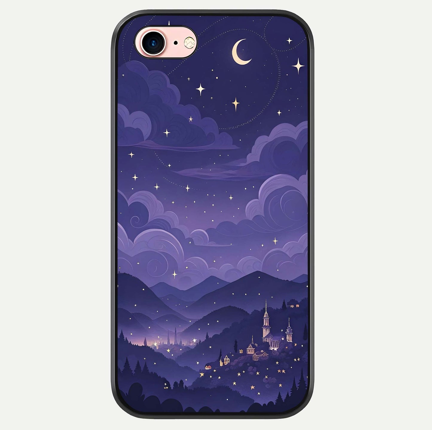 Minimal Night View Glass Case For iPhone 6 Plus by Custom World