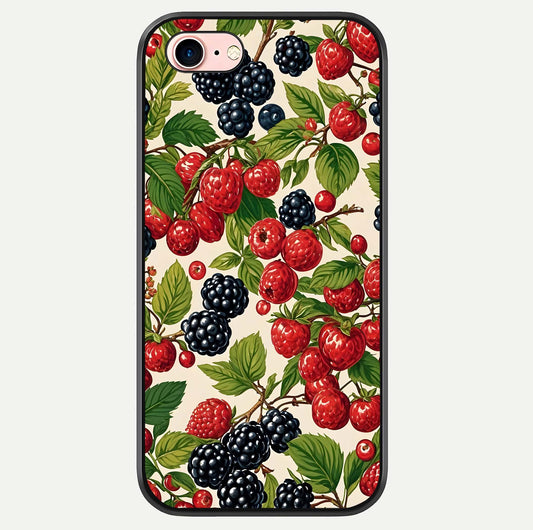Mixed Berry Collage Glass Case For iPhone 6 Plus by Custom World