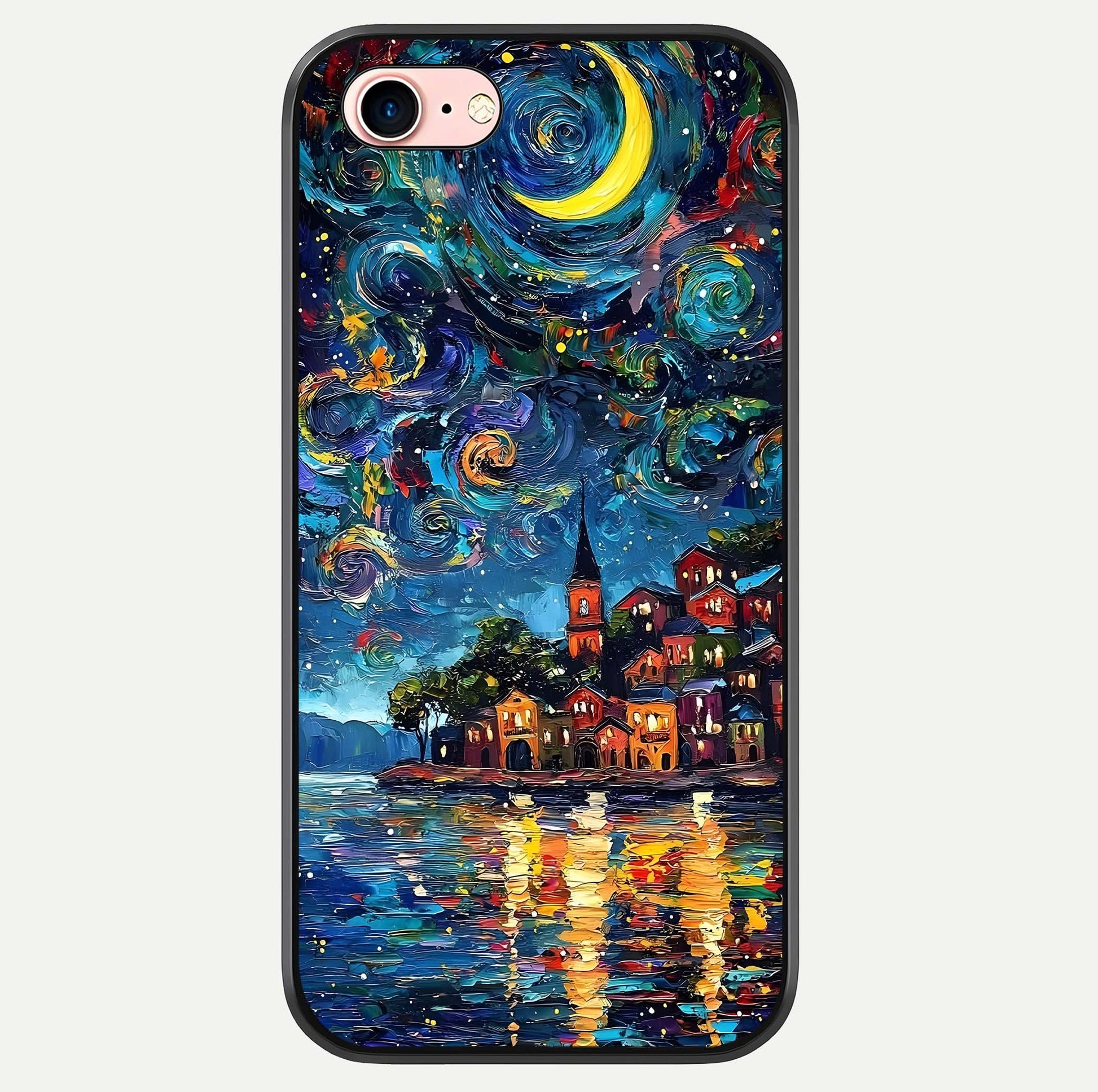 Moonlight Harbor Glow Glass Case For iPhone 6 Plus by Custom World