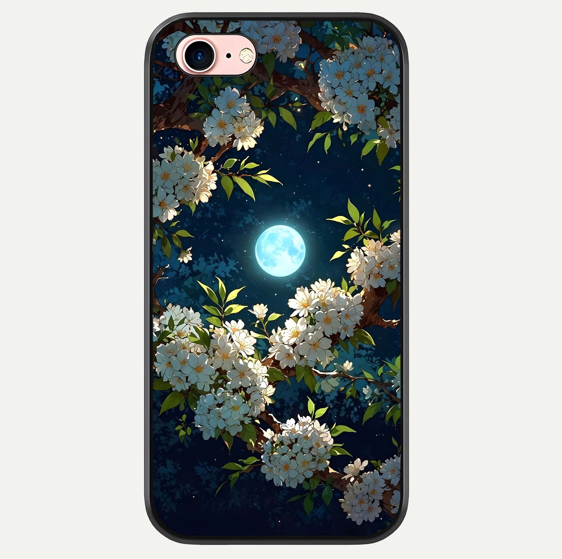 Moonlit Blossom Dream Glass Case For iPhone 6 Plus by Custom World