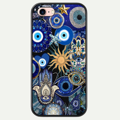Mystic Blue Evil Eye Glass Case For iPhone 6 Plus by Custom World