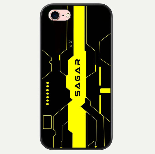 Neon CYBERPUNK Custom Name Glass Case For iPhone 6 Plus by Custom World