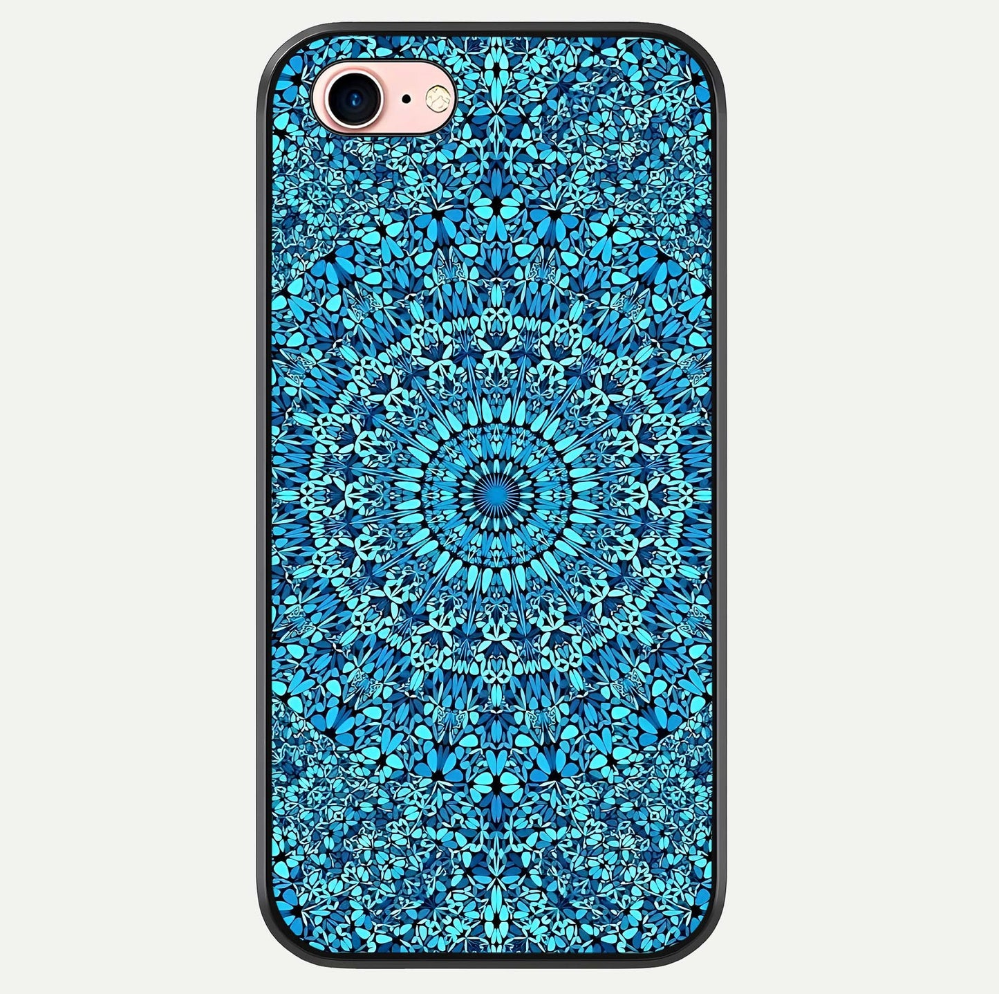 Ocean Bloom Mandala Glass Case For iPhone 6 Plus by Custom World
