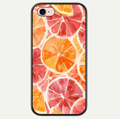 Orange Fruits Pattern Glass Case For iPhone 6 Plus by Custom World