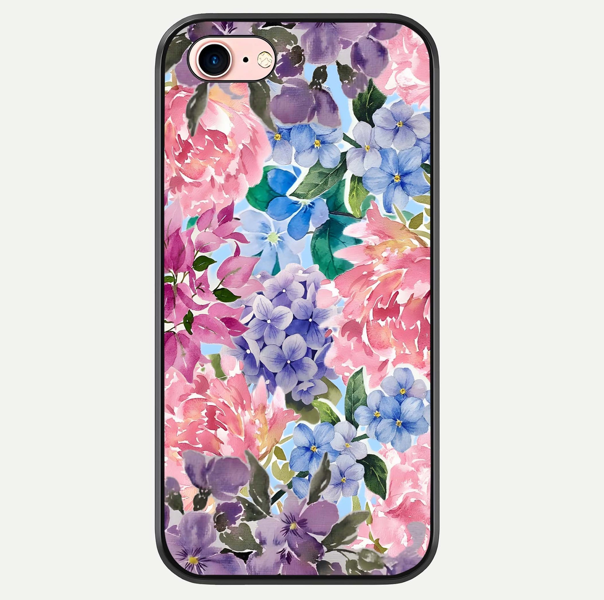 Pastel Floral Mix Glass Case For iPhone 6 Plus by Custom World