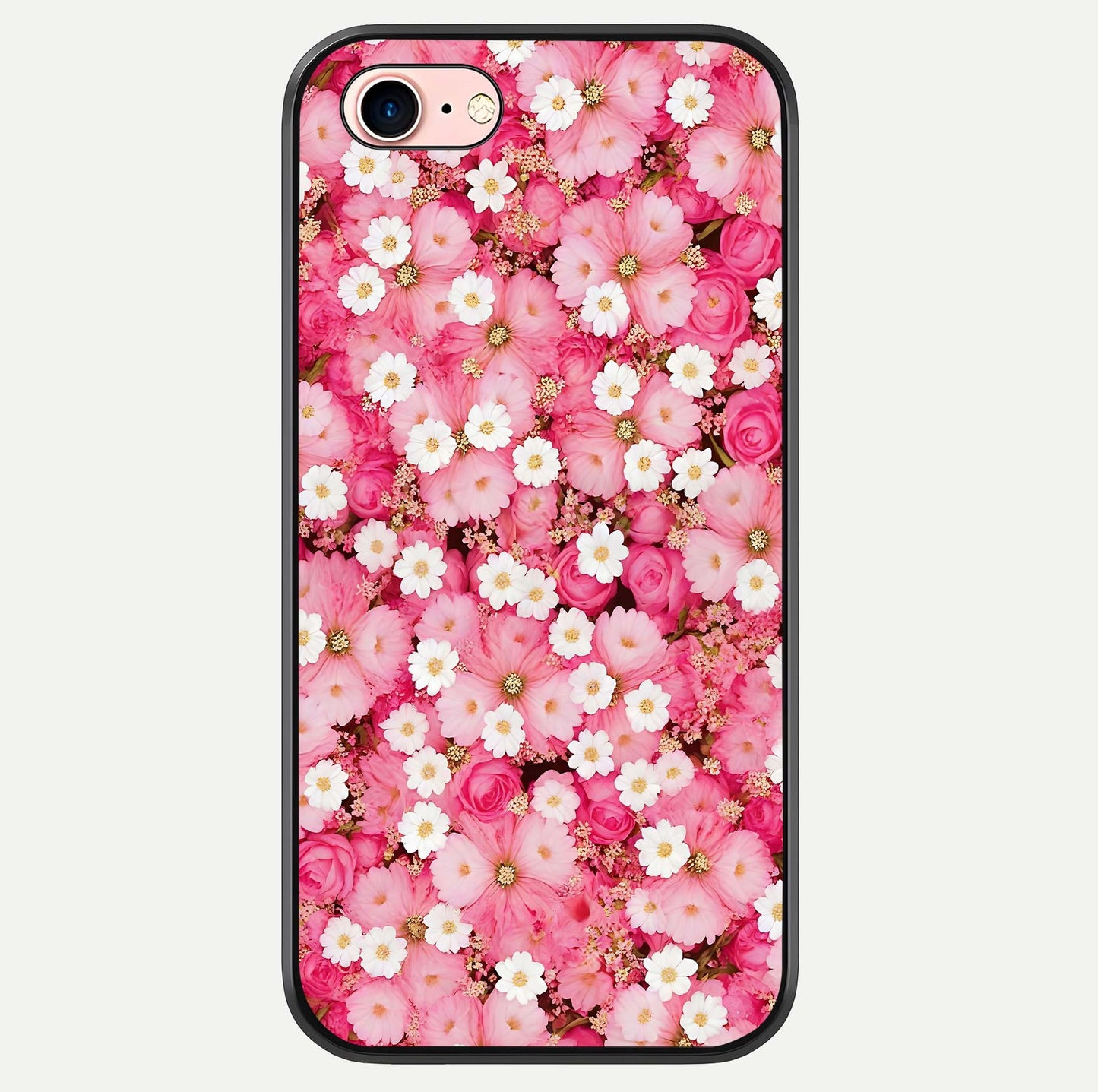Pink Daisy Bliss Glass Case For iPhone 6 Plus by Custom World