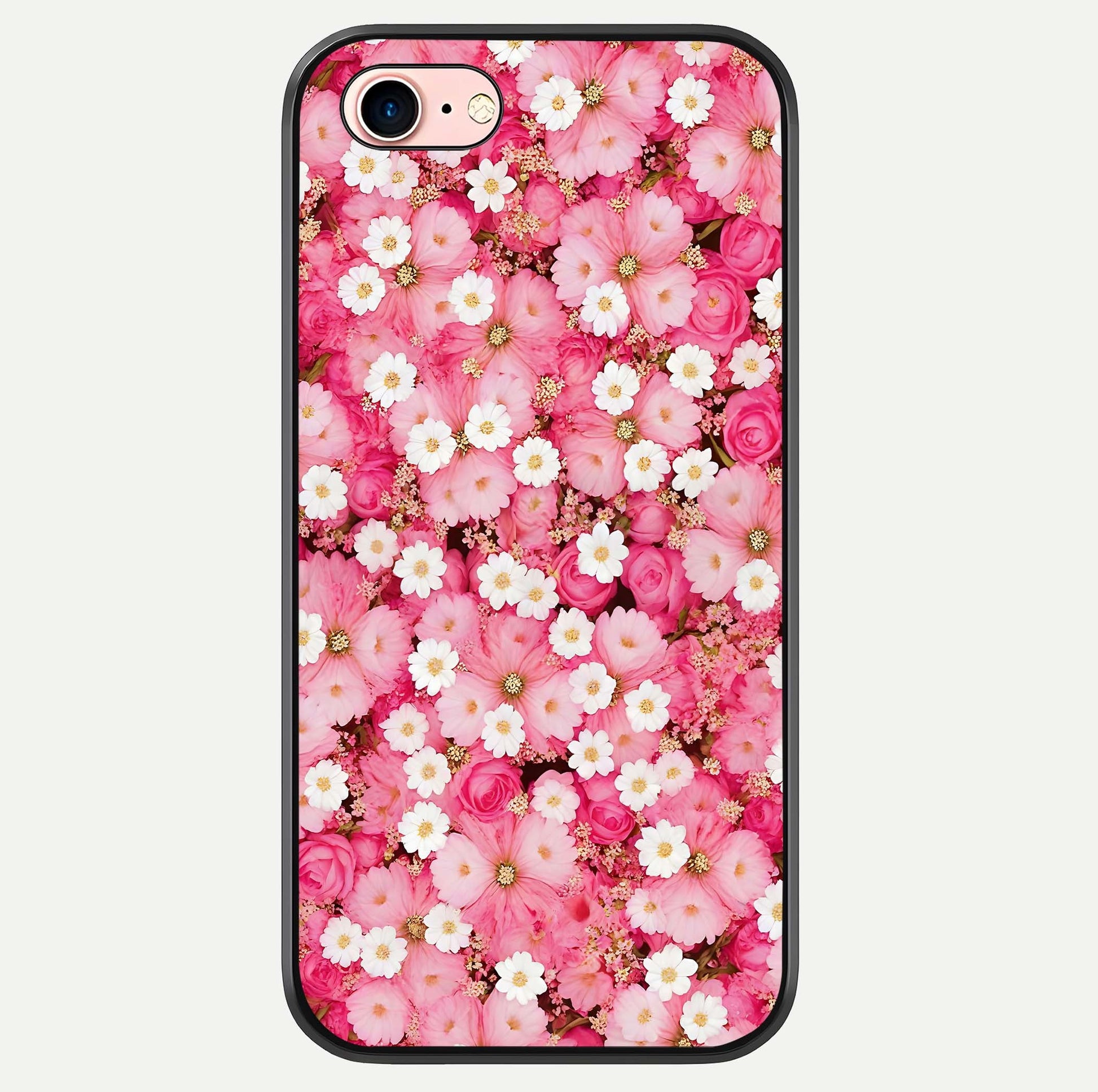 Pink Daisy Bliss Glass Case For iPhone 6 Plus by Custom World