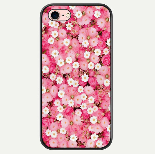Pink Daisy Bliss Glass Case For iPhone 6 Plus by Custom World