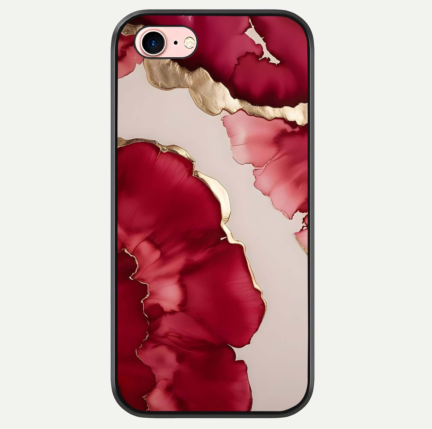Pink & White Marble Glass Case For iPhone 6 Plus by Custom World