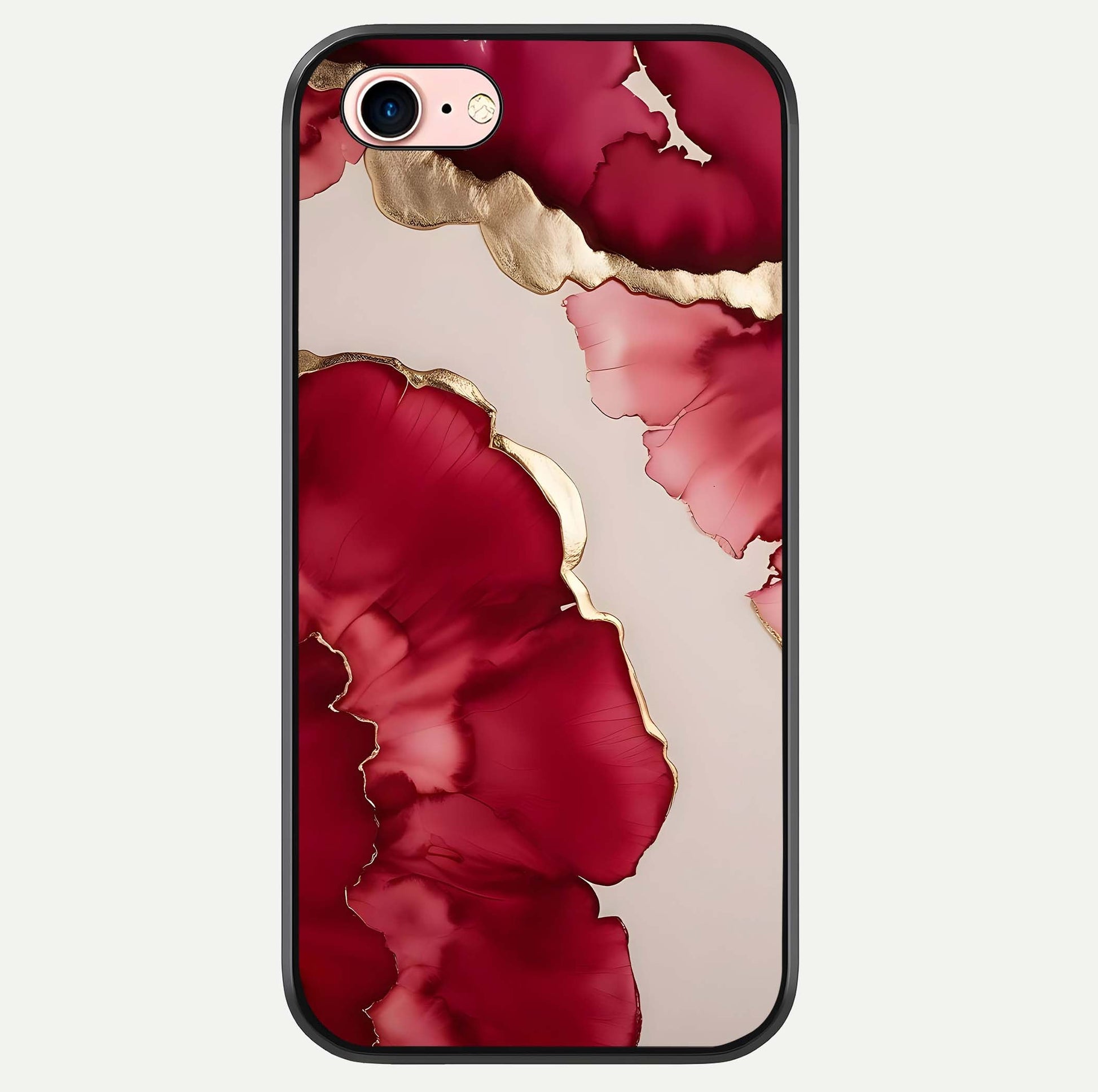 Pink & White Marble Glass Case For iPhone 6 Plus by Custom World