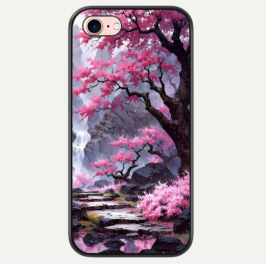 Pinkish Scenery Glass Case For iPhone 6 Plus by Custom World