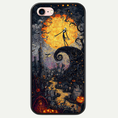 Pumpkin Moon Night Glass Case For iPhone 6 Plus by Custom World