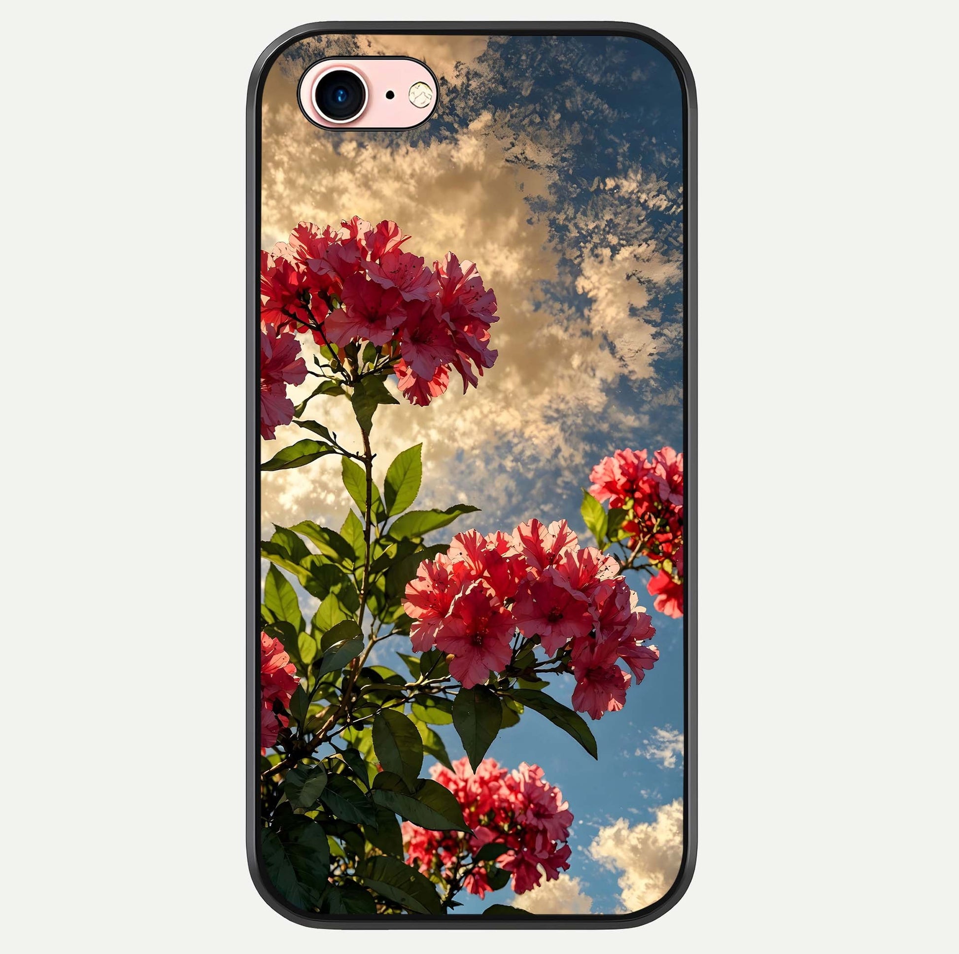 Red Bloom Skies Glass Case For iPhone 6 Plus by Custom World