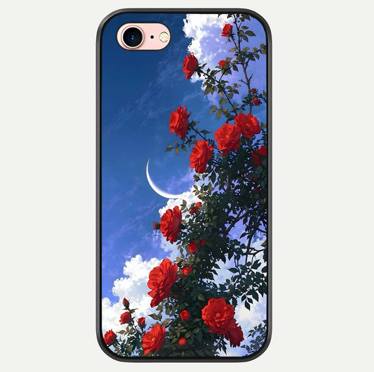 Rose Drift Flowers Glass Case For iPhone 6 Plus by Custom World
