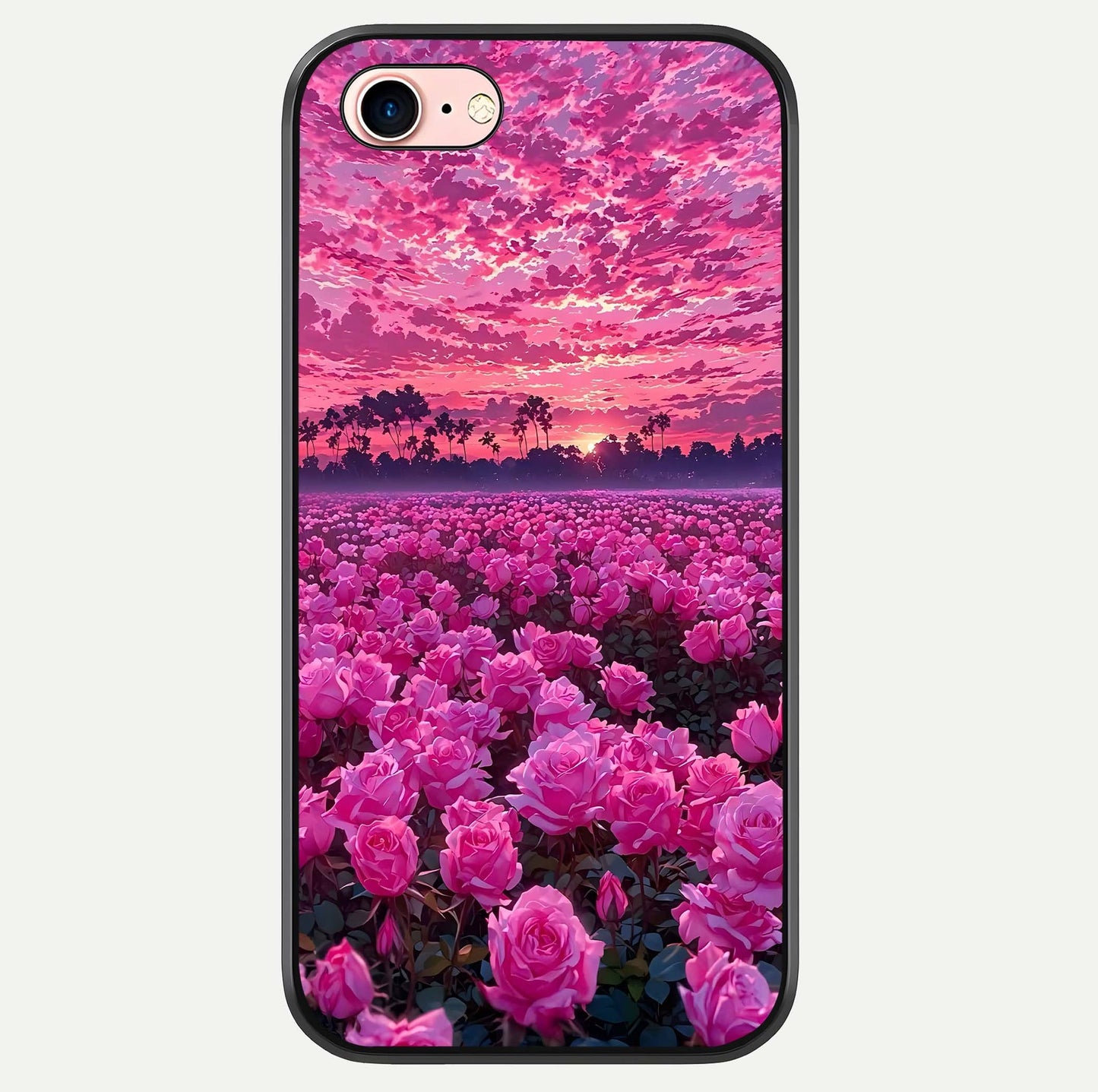 Rose Sunset Valley Glass Case For iPhone 6 Plus by Custom World