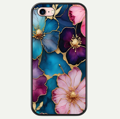 Sparkle Floral Glass Case For iPhone 6 Plus by Custom World