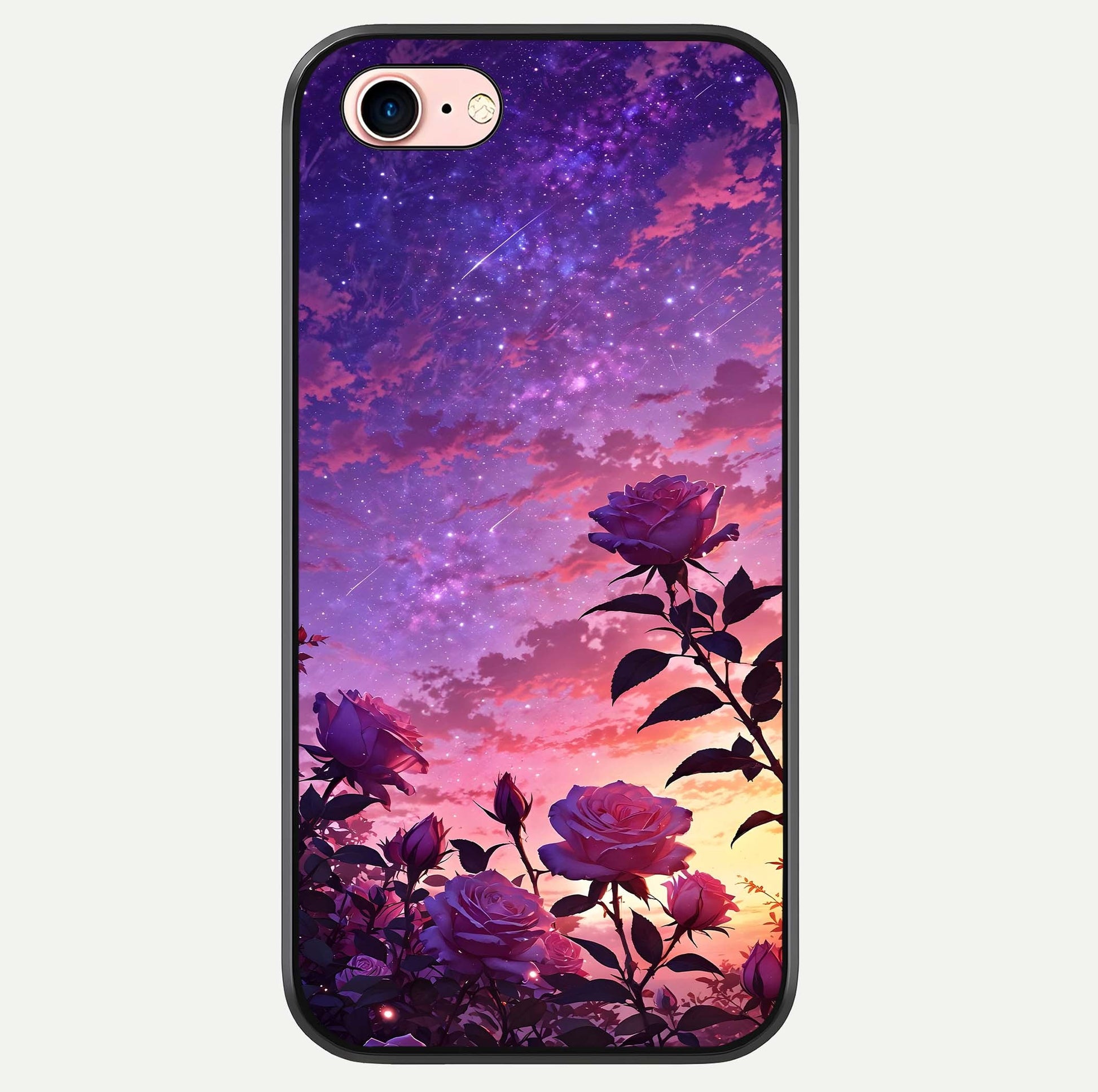Starlit Rose Twilight Glass Case For iPhone 6 Plus by Custom World