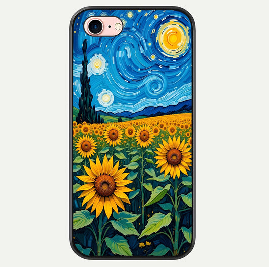 Starry Sunflower Dreams Glass Case For iPhone 6 Plus by Custom World