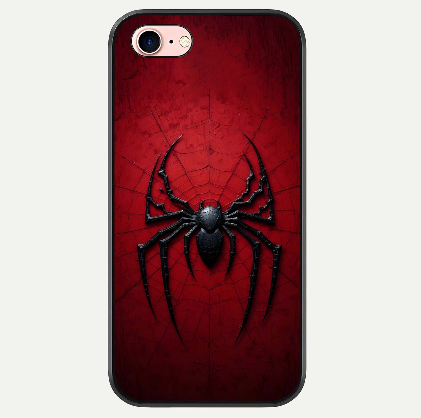 Superhero Web Emblem Glass Case For iPhone 6 Plus by Custom World