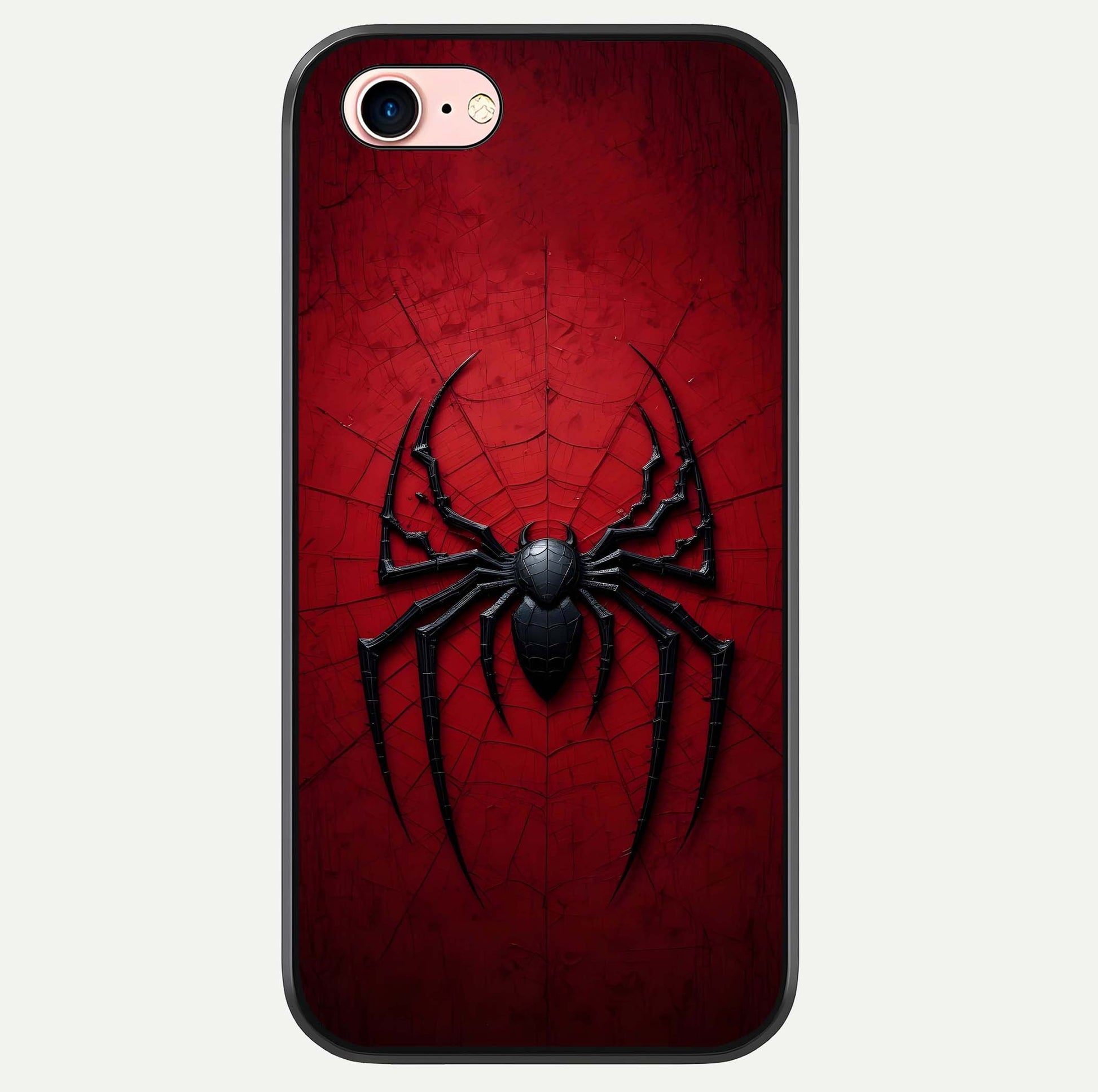Superhero Web Emblem Glass Case For iPhone 6 Plus by Custom World