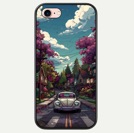 Vintage Street Drive Glass Case For iPhone 6 Plus by Custom World